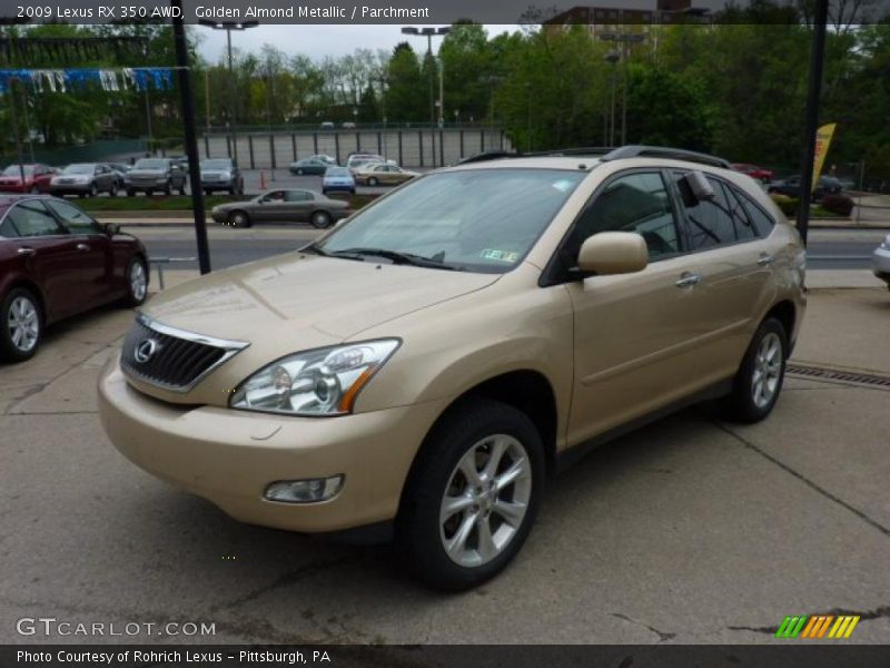 Golden Almond Metallic / Parchment 2009 Lexus RX 350 AWD