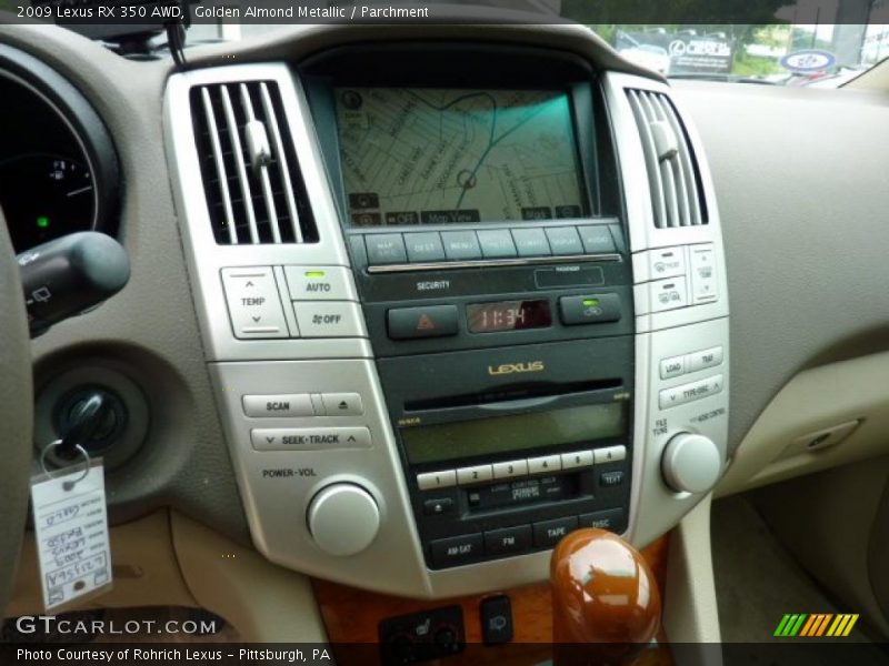 Golden Almond Metallic / Parchment 2009 Lexus RX 350 AWD