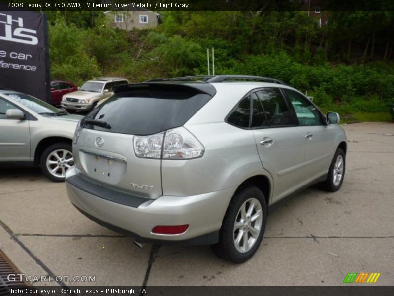 Millenium Silver Metallic / Light Gray 2008 Lexus RX 350 AWD