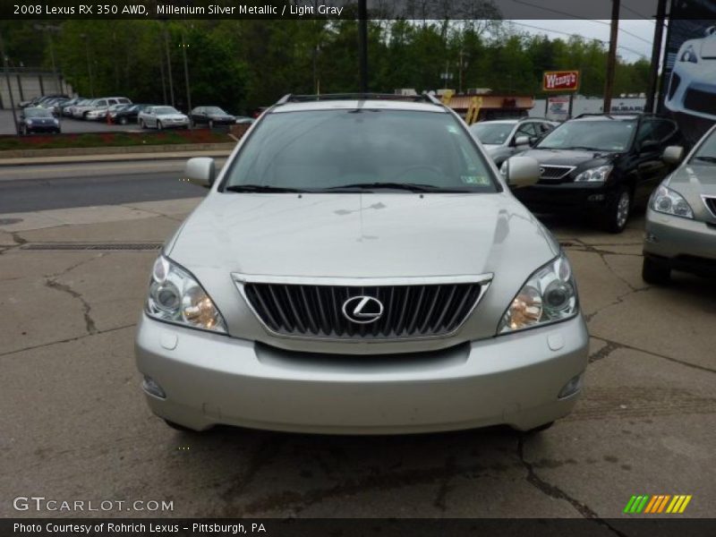 Millenium Silver Metallic / Light Gray 2008 Lexus RX 350 AWD
