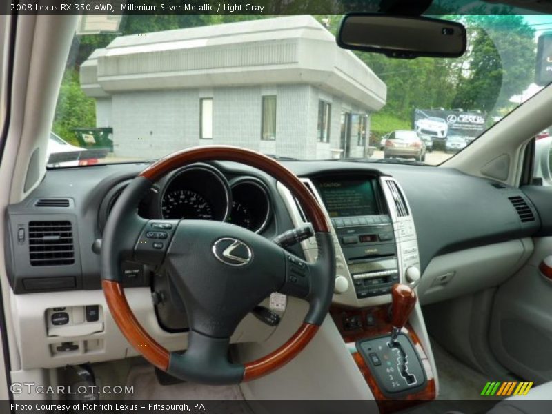 Millenium Silver Metallic / Light Gray 2008 Lexus RX 350 AWD