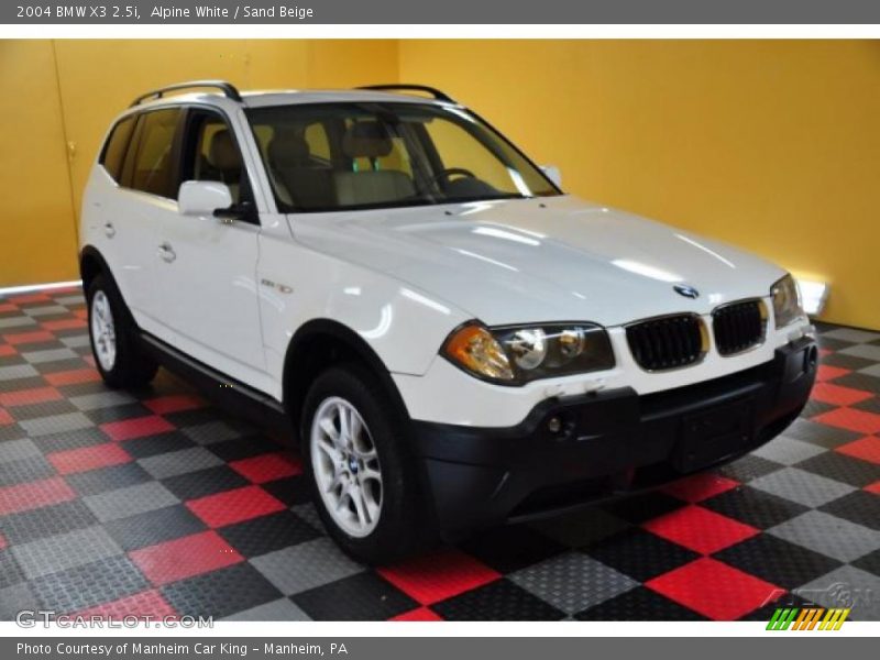 Alpine White / Sand Beige 2004 BMW X3 2.5i