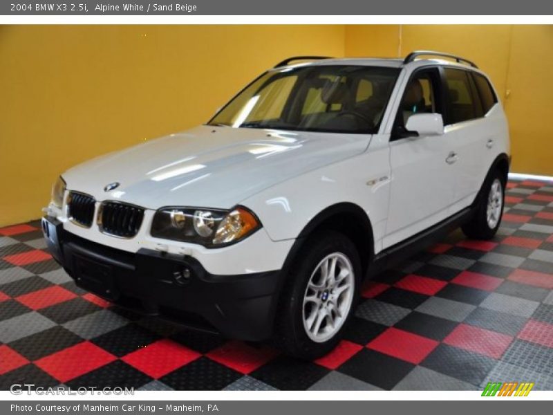 Alpine White / Sand Beige 2004 BMW X3 2.5i