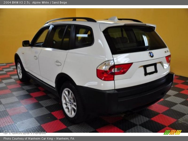 Alpine White / Sand Beige 2004 BMW X3 2.5i