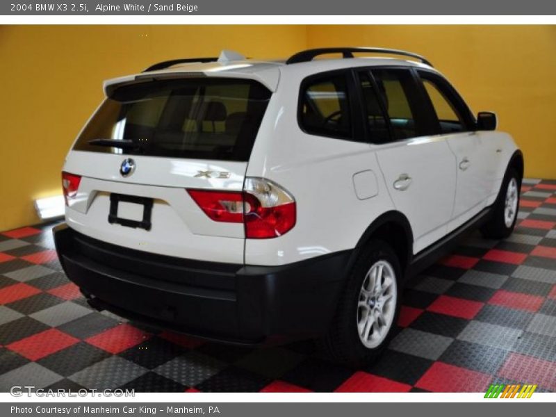 Alpine White / Sand Beige 2004 BMW X3 2.5i