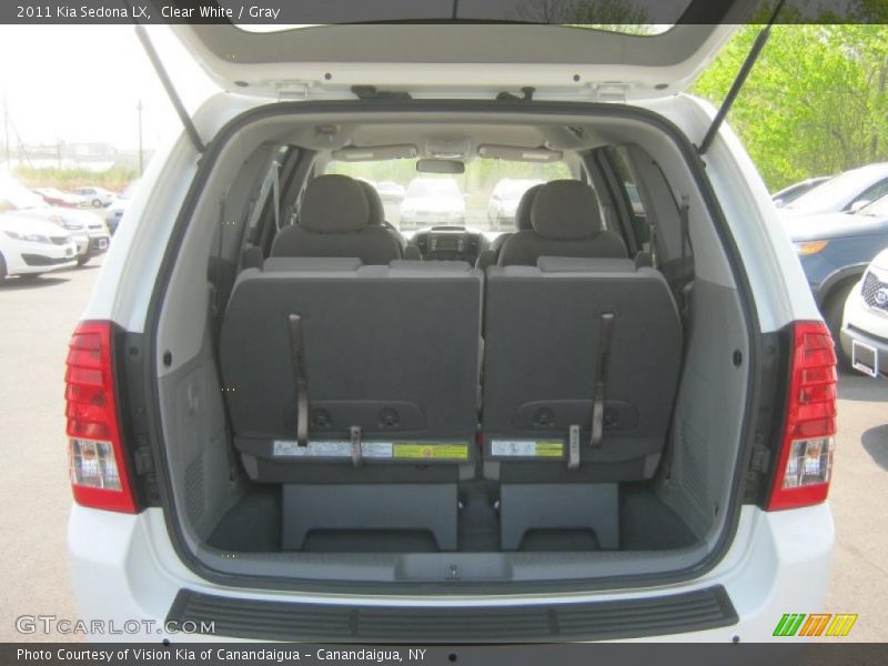 Clear White / Gray 2011 Kia Sedona LX