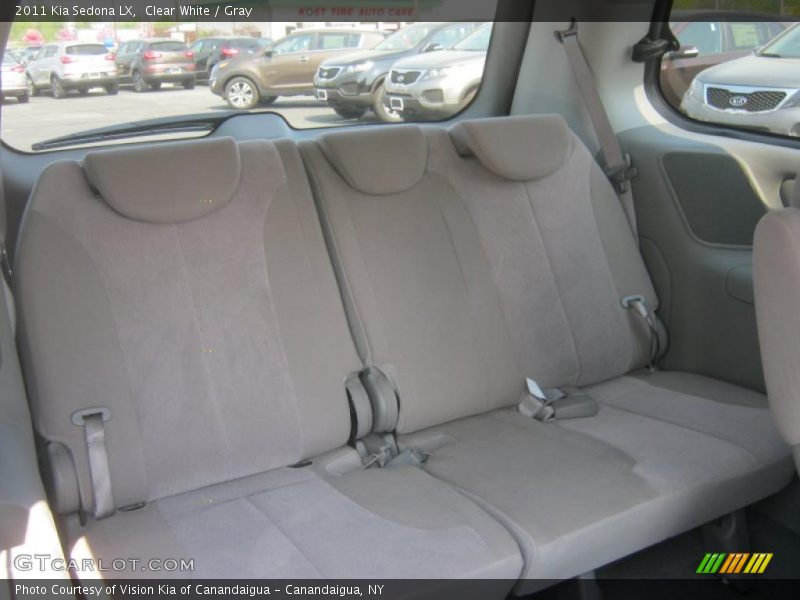 Clear White / Gray 2011 Kia Sedona LX