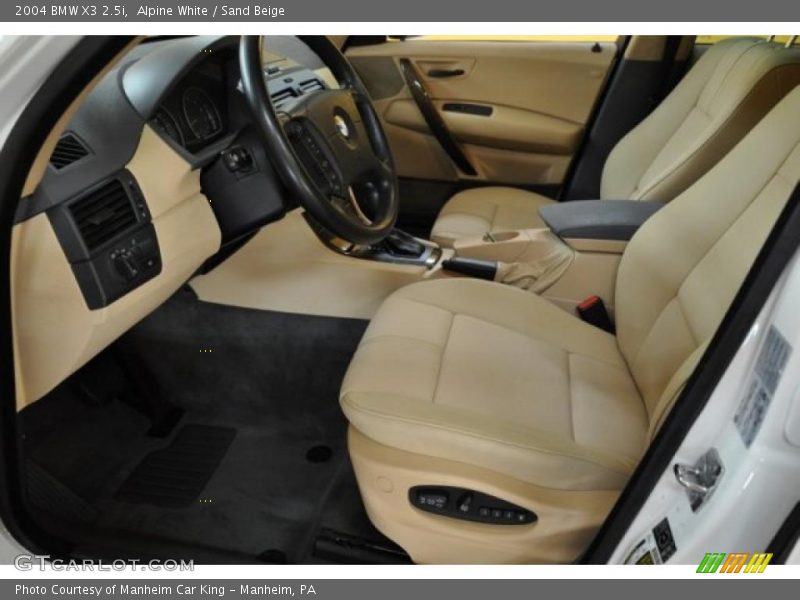 Alpine White / Sand Beige 2004 BMW X3 2.5i