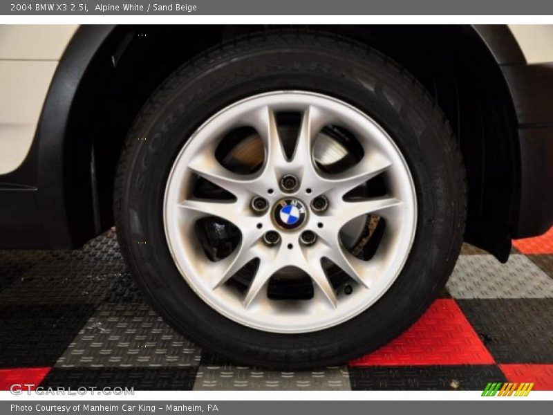 Alpine White / Sand Beige 2004 BMW X3 2.5i