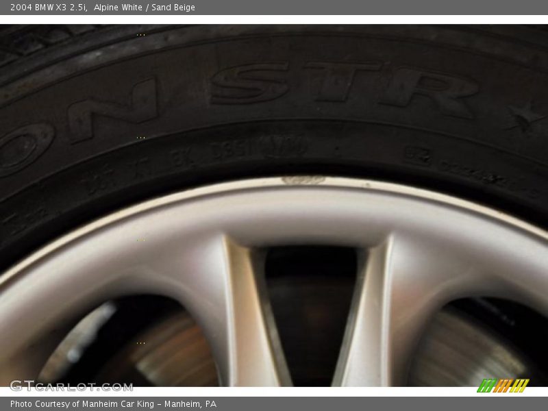 Alpine White / Sand Beige 2004 BMW X3 2.5i