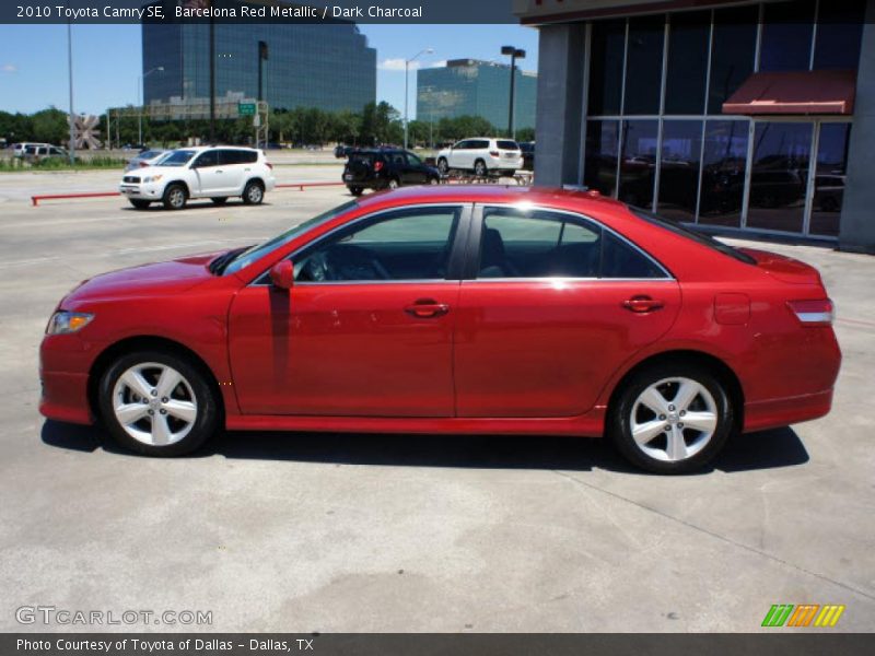Barcelona Red Metallic / Dark Charcoal 2010 Toyota Camry SE