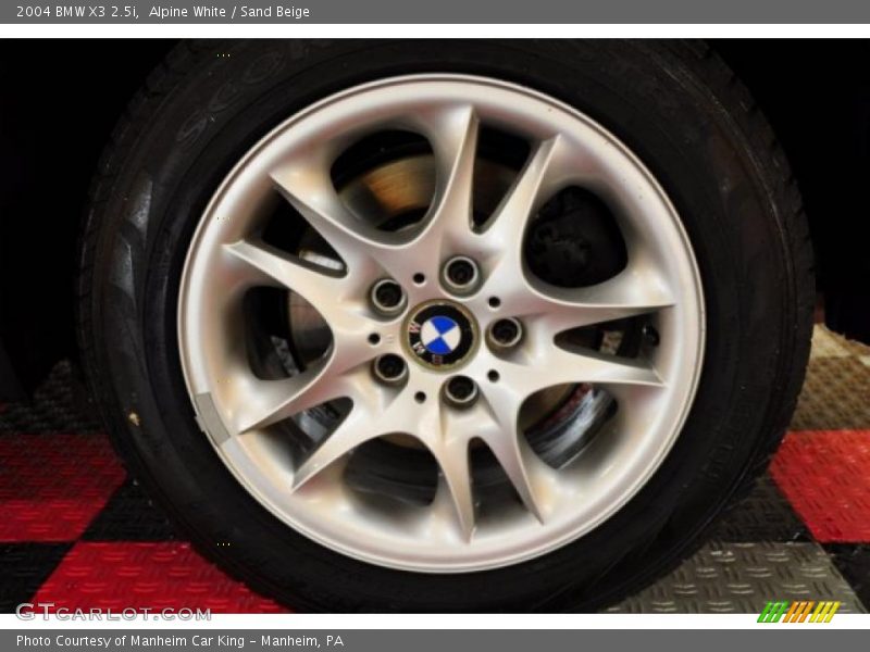 Alpine White / Sand Beige 2004 BMW X3 2.5i