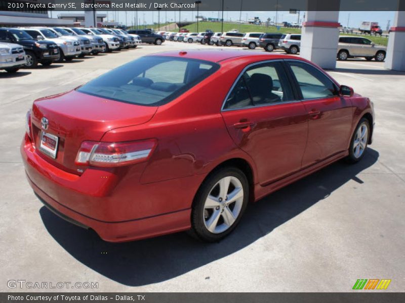 Barcelona Red Metallic / Dark Charcoal 2010 Toyota Camry SE