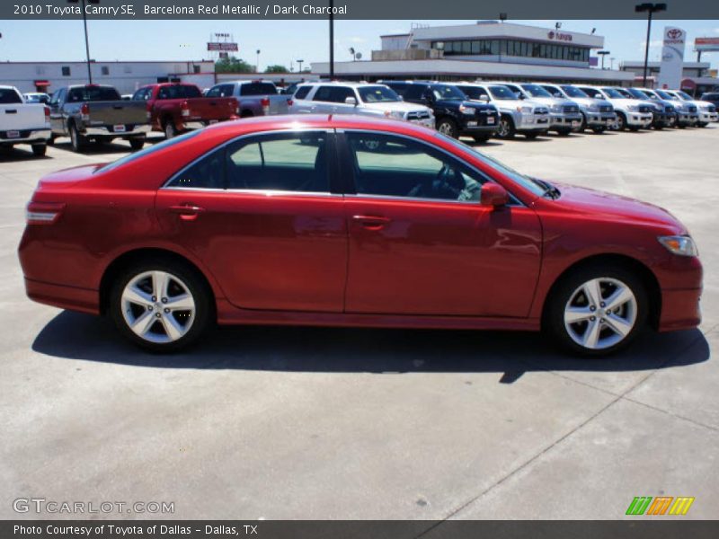 Barcelona Red Metallic / Dark Charcoal 2010 Toyota Camry SE