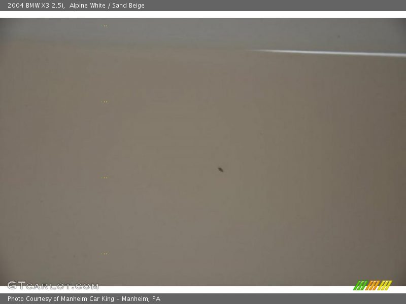 Alpine White / Sand Beige 2004 BMW X3 2.5i