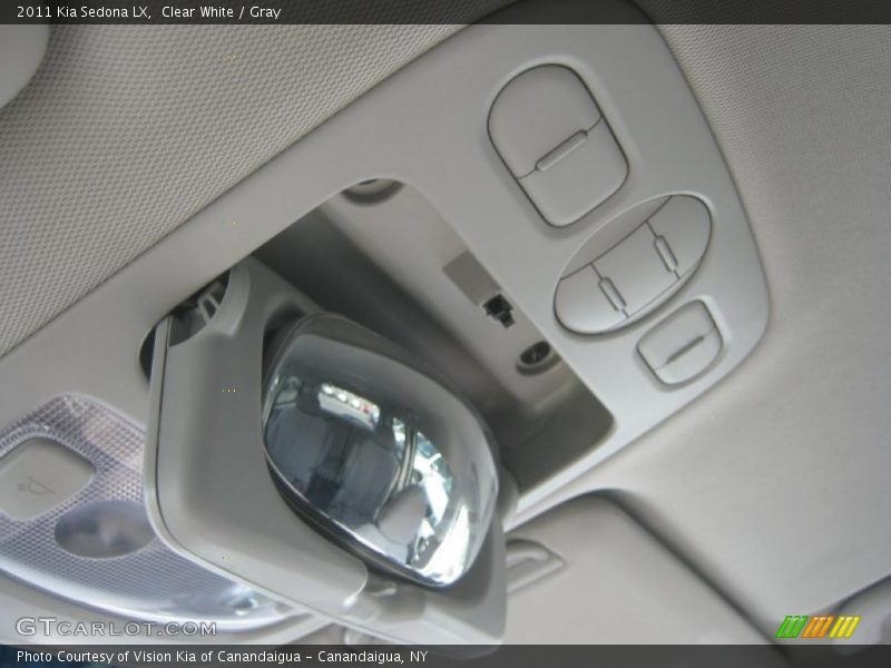 Clear White / Gray 2011 Kia Sedona LX