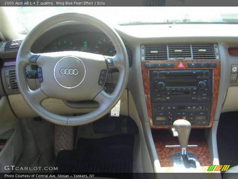 Ming Blue Pearl Effect / Ecru 2003 Audi A8 L 4.2 quattro