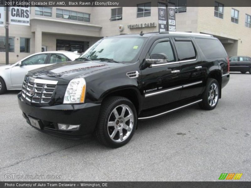 Black Raven / Ebony/Ebony 2007 Cadillac Escalade ESV AWD