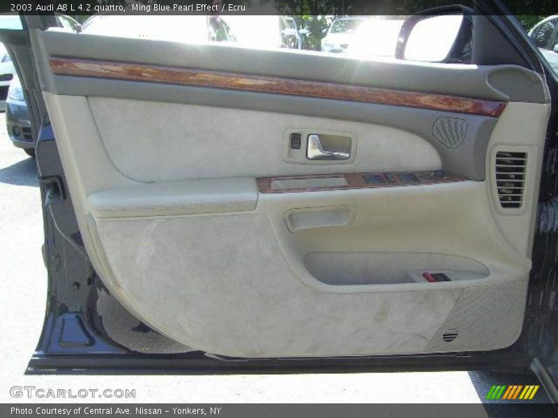Ming Blue Pearl Effect / Ecru 2003 Audi A8 L 4.2 quattro