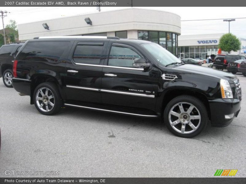 Black Raven / Ebony/Ebony 2007 Cadillac Escalade ESV AWD