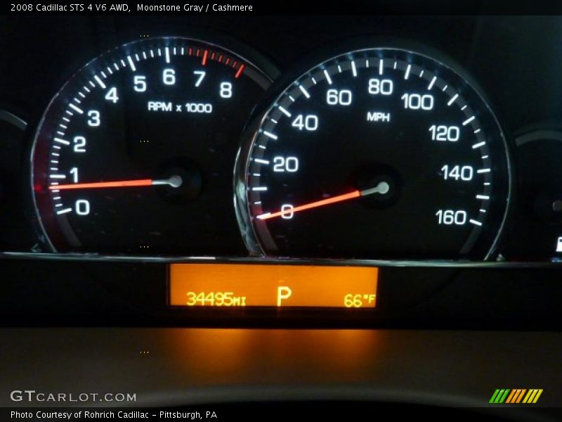 Moonstone Gray / Cashmere 2008 Cadillac STS 4 V6 AWD