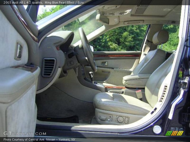 Ming Blue Pearl Effect / Ecru 2003 Audi A8 L 4.2 quattro