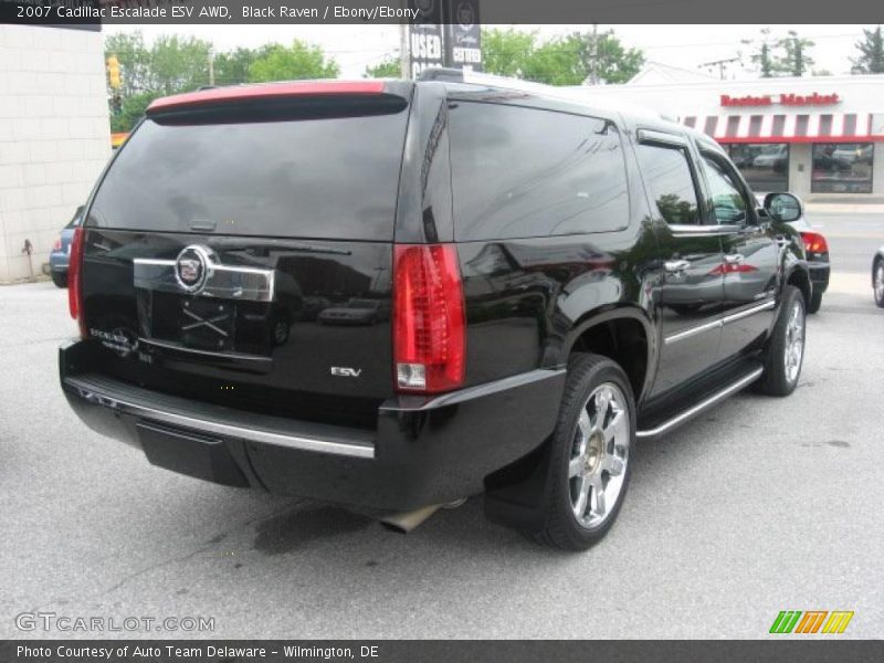Black Raven / Ebony/Ebony 2007 Cadillac Escalade ESV AWD
