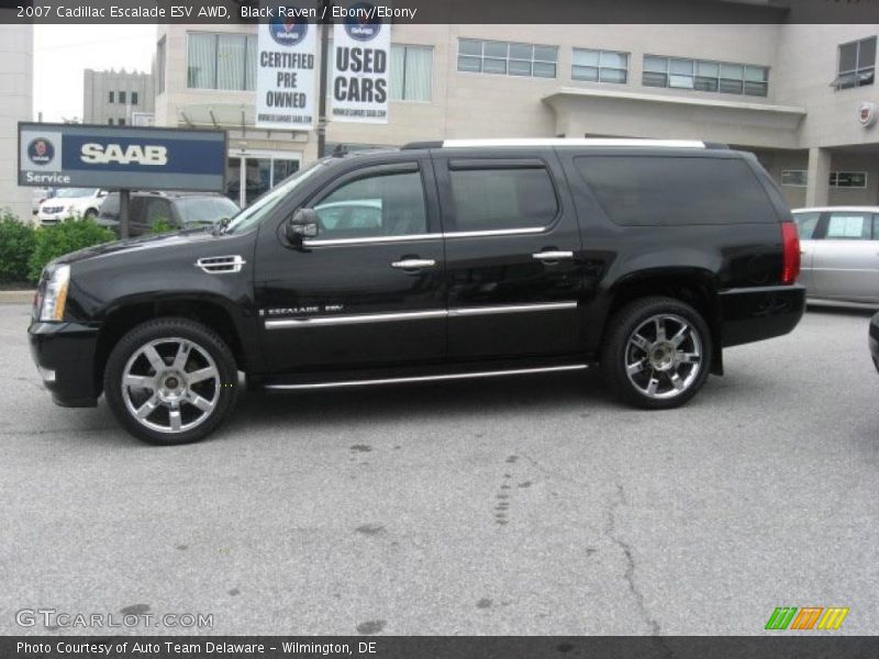 Black Raven / Ebony/Ebony 2007 Cadillac Escalade ESV AWD