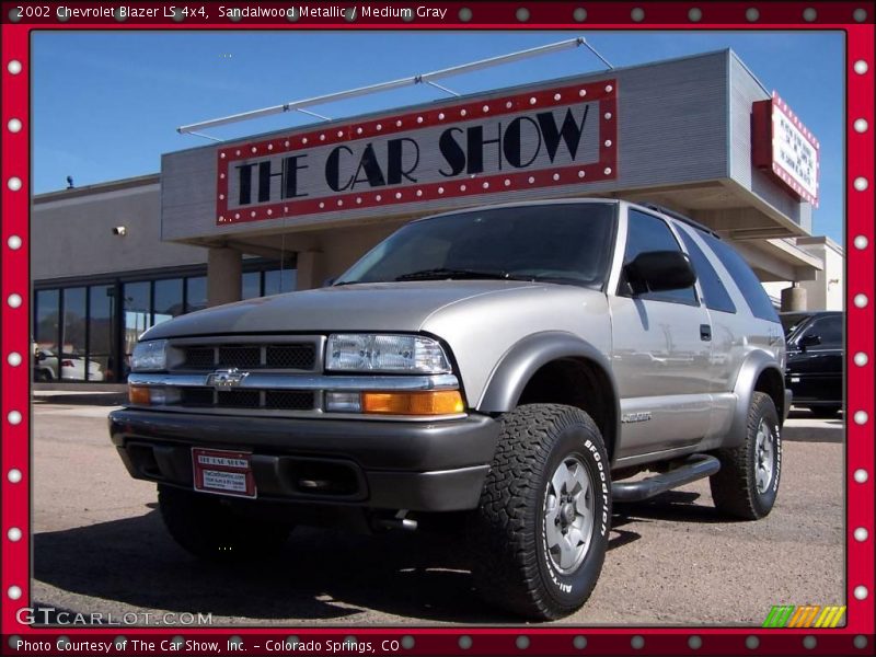 Sandalwood Metallic / Medium Gray 2002 Chevrolet Blazer LS 4x4