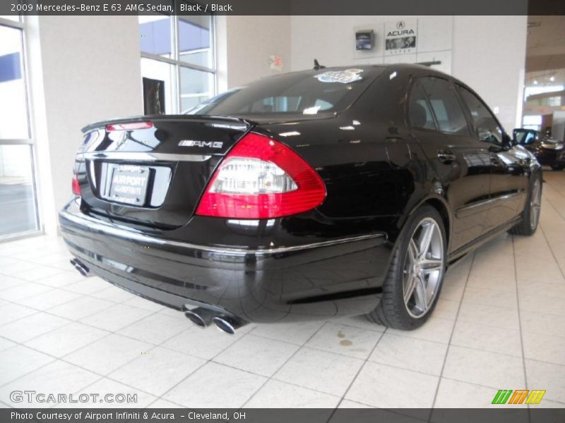 Black / Black 2009 Mercedes-Benz E 63 AMG Sedan