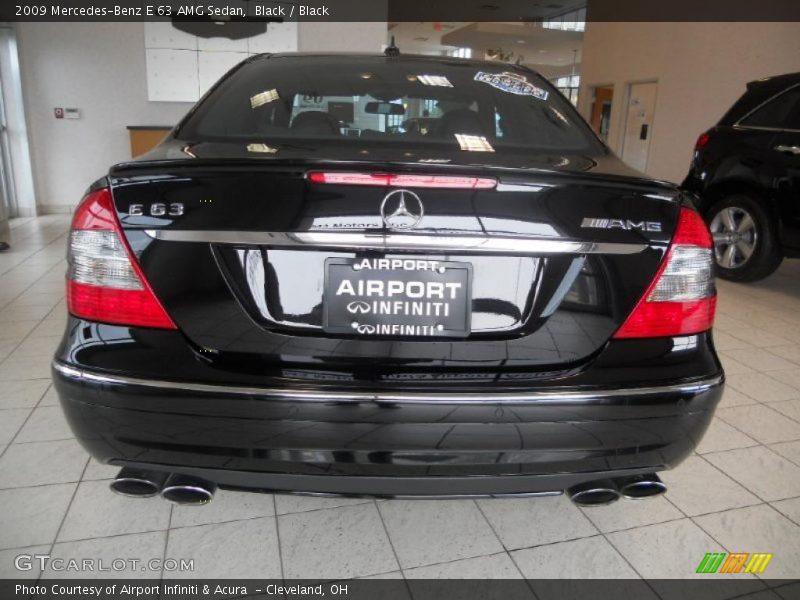 Black / Black 2009 Mercedes-Benz E 63 AMG Sedan