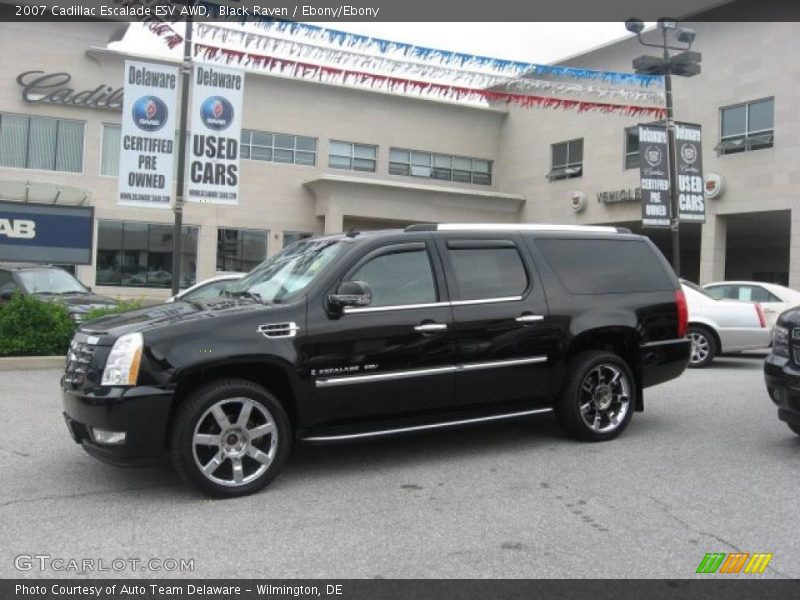 Black Raven / Ebony/Ebony 2007 Cadillac Escalade ESV AWD