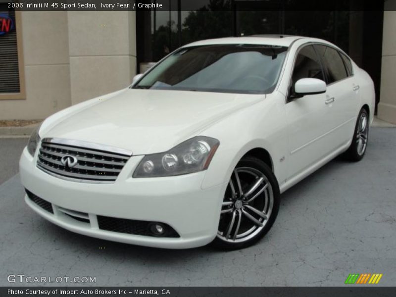 Ivory Pearl / Graphite 2006 Infiniti M 45 Sport Sedan