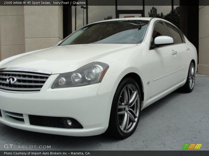 Ivory Pearl / Graphite 2006 Infiniti M 45 Sport Sedan