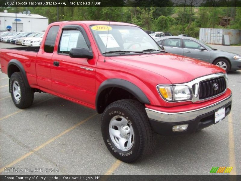 Radiant Red / Oak 2002 Toyota Tacoma Xtracab 4x4
