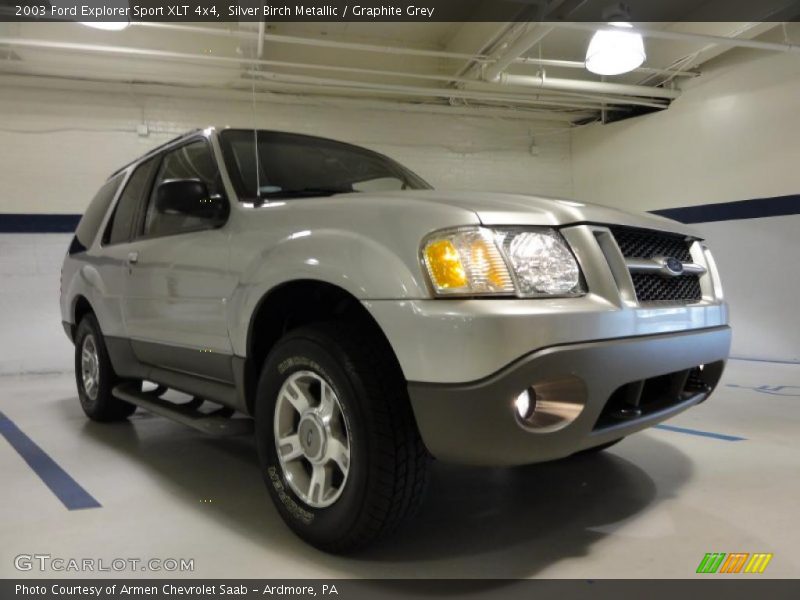 Silver Birch Metallic / Graphite Grey 2003 Ford Explorer Sport XLT 4x4