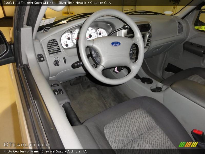 Silver Birch Metallic / Graphite Grey 2003 Ford Explorer Sport XLT 4x4