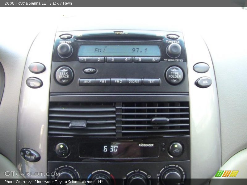 Black / Fawn 2008 Toyota Sienna LE