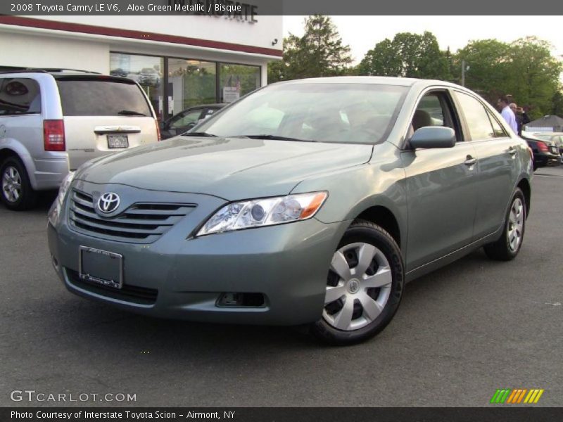 Aloe Green Metallic / Bisque 2008 Toyota Camry LE V6