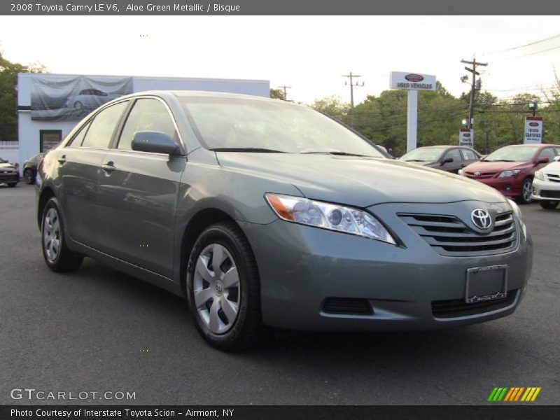 Aloe Green Metallic / Bisque 2008 Toyota Camry LE V6