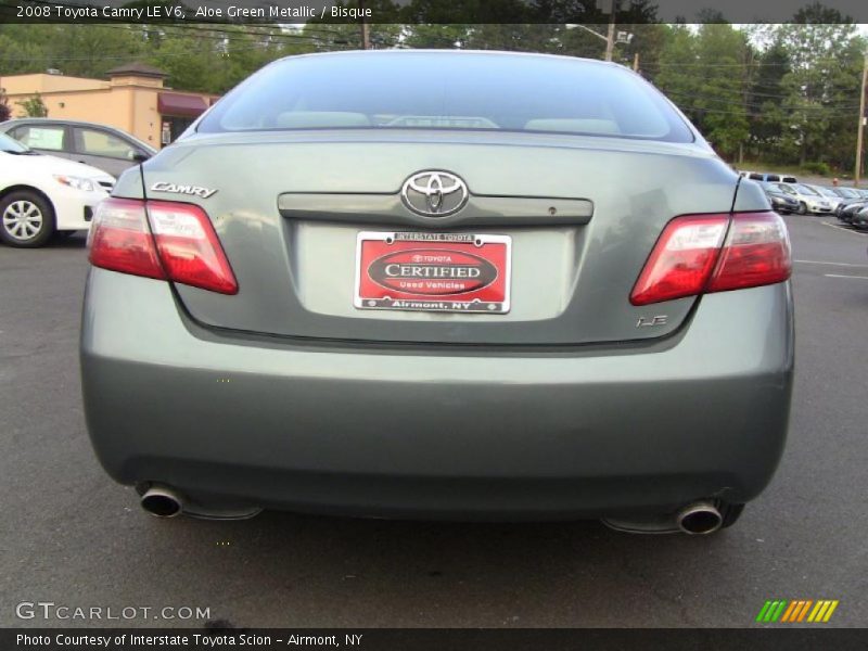 Aloe Green Metallic / Bisque 2008 Toyota Camry LE V6