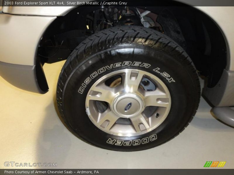 Silver Birch Metallic / Graphite Grey 2003 Ford Explorer Sport XLT 4x4
