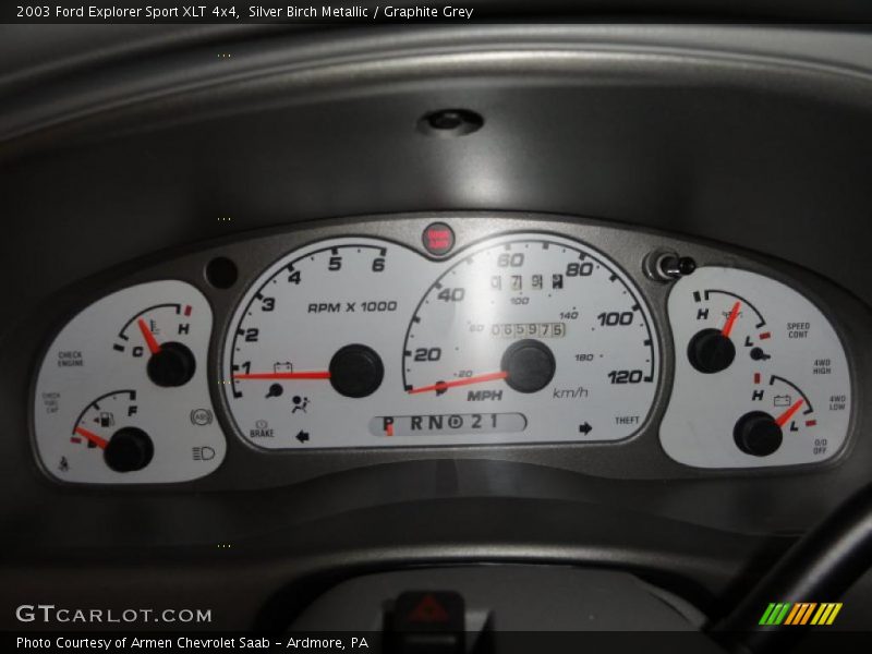 Silver Birch Metallic / Graphite Grey 2003 Ford Explorer Sport XLT 4x4