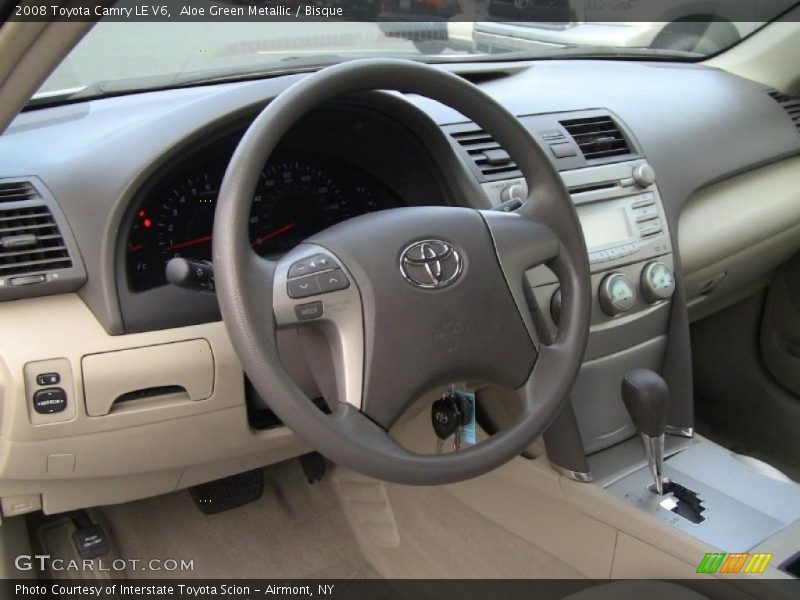 Aloe Green Metallic / Bisque 2008 Toyota Camry LE V6