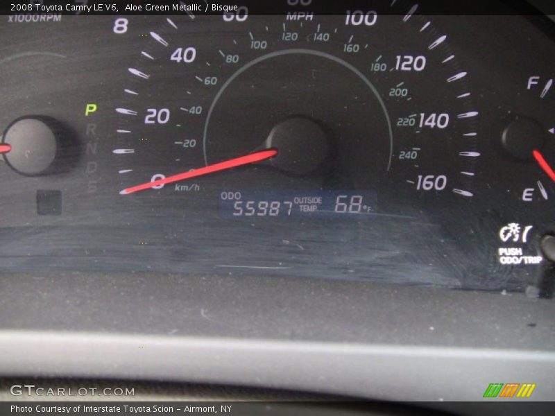 Aloe Green Metallic / Bisque 2008 Toyota Camry LE V6