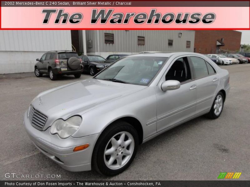 Brilliant Silver Metallic / Charcoal 2002 Mercedes-Benz C 240 Sedan