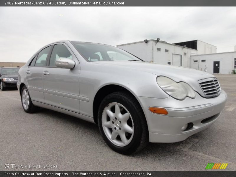 Brilliant Silver Metallic / Charcoal 2002 Mercedes-Benz C 240 Sedan