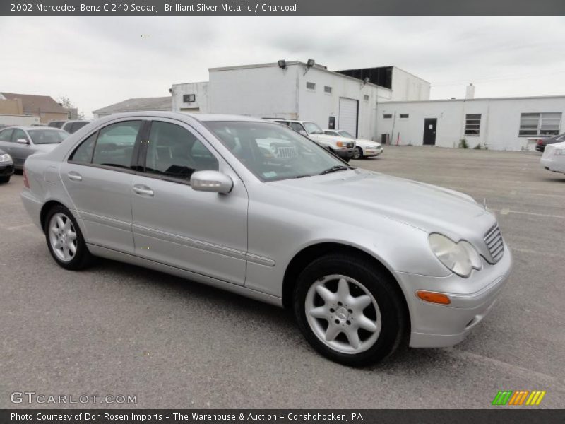 Brilliant Silver Metallic / Charcoal 2002 Mercedes-Benz C 240 Sedan