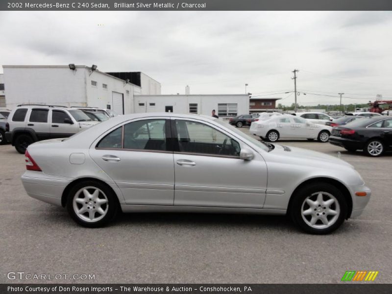 Brilliant Silver Metallic / Charcoal 2002 Mercedes-Benz C 240 Sedan