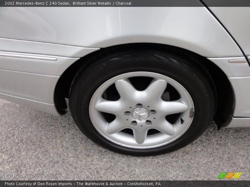 Brilliant Silver Metallic / Charcoal 2002 Mercedes-Benz C 240 Sedan